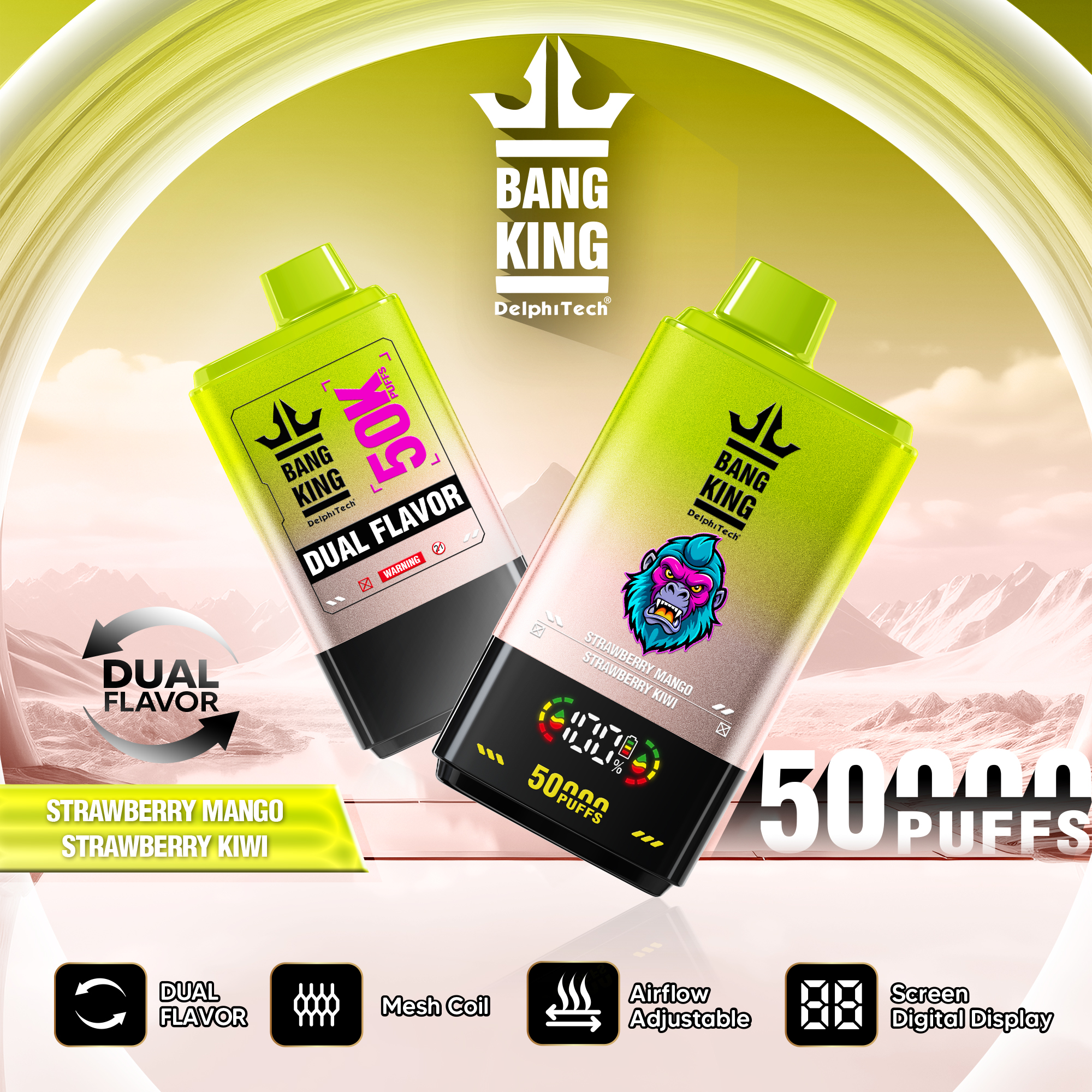 Bang King 50000 Puffs Disposable Vape – 850mAh(EU Warehouse) gallery image 3