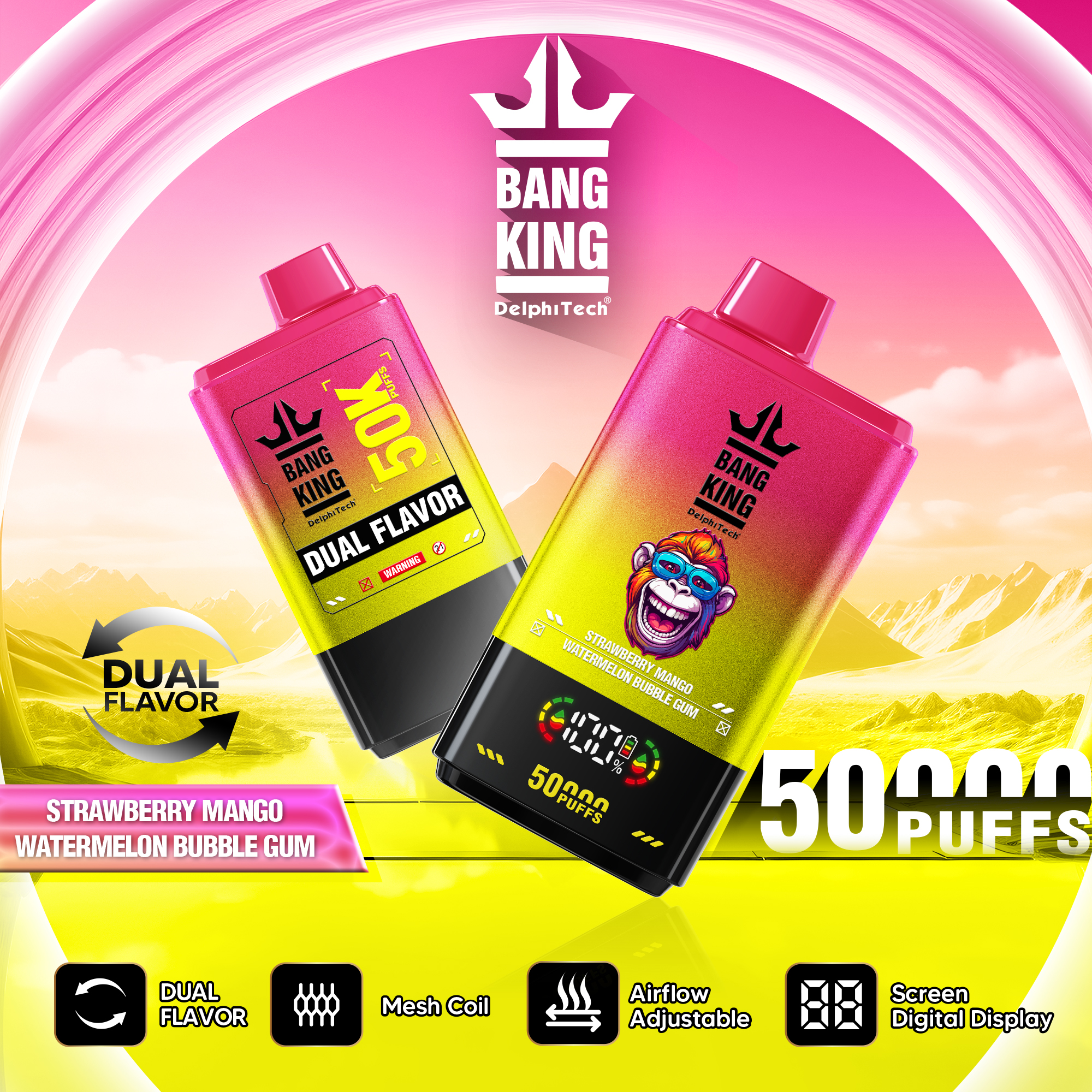 Bang King 50000 Puffs Disposable Vape – 850mAh(EU Warehouse) gallery image 4