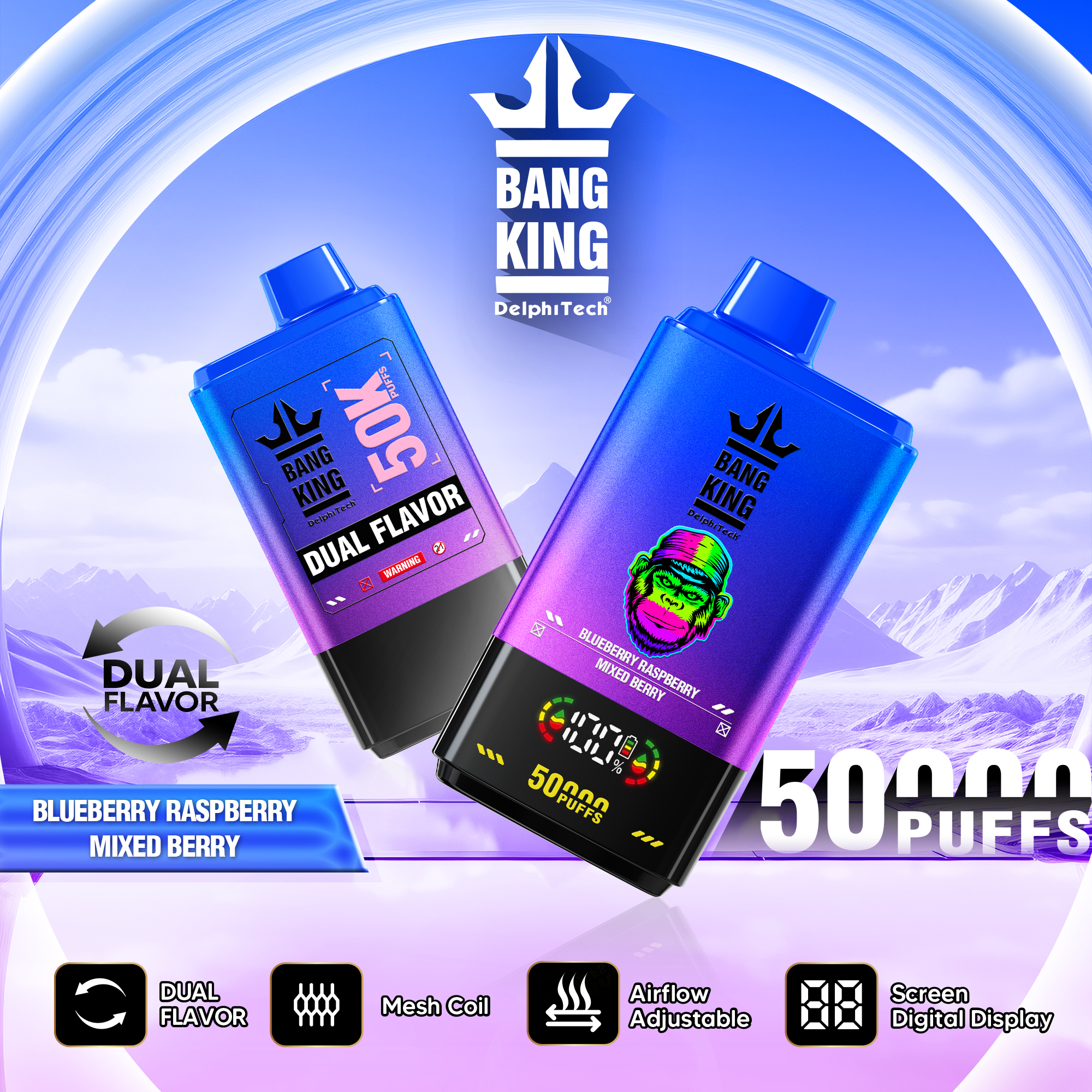 Bang King 50000 Puffs Disposable Vape – 850mAh(EU Warehouse) gallery image 8