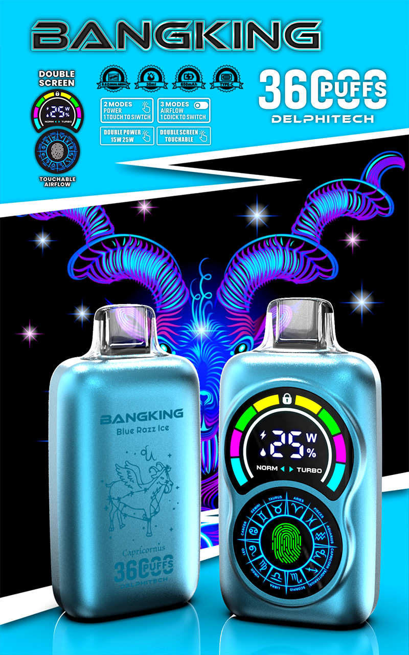 Bang King Constellation 36000 Puffs Disposable Vape - 850mAh Battery, 36mL E-Liquid, 0% to 5% Nicotine Options gallery image 2