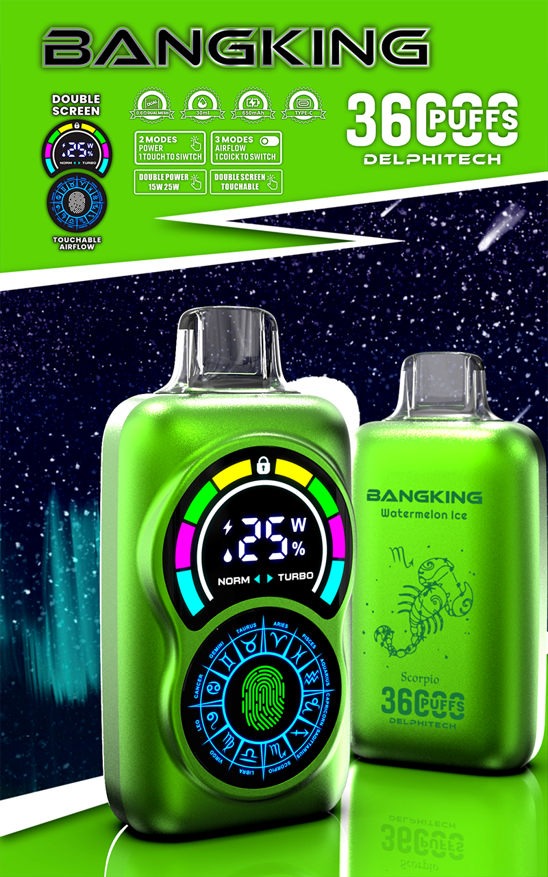 Bang King Constellation 36000 Puffs Disposable Vape - 850mAh Battery, 36mL E-Liquid, 0% to 5% Nicotine Options gallery image 4