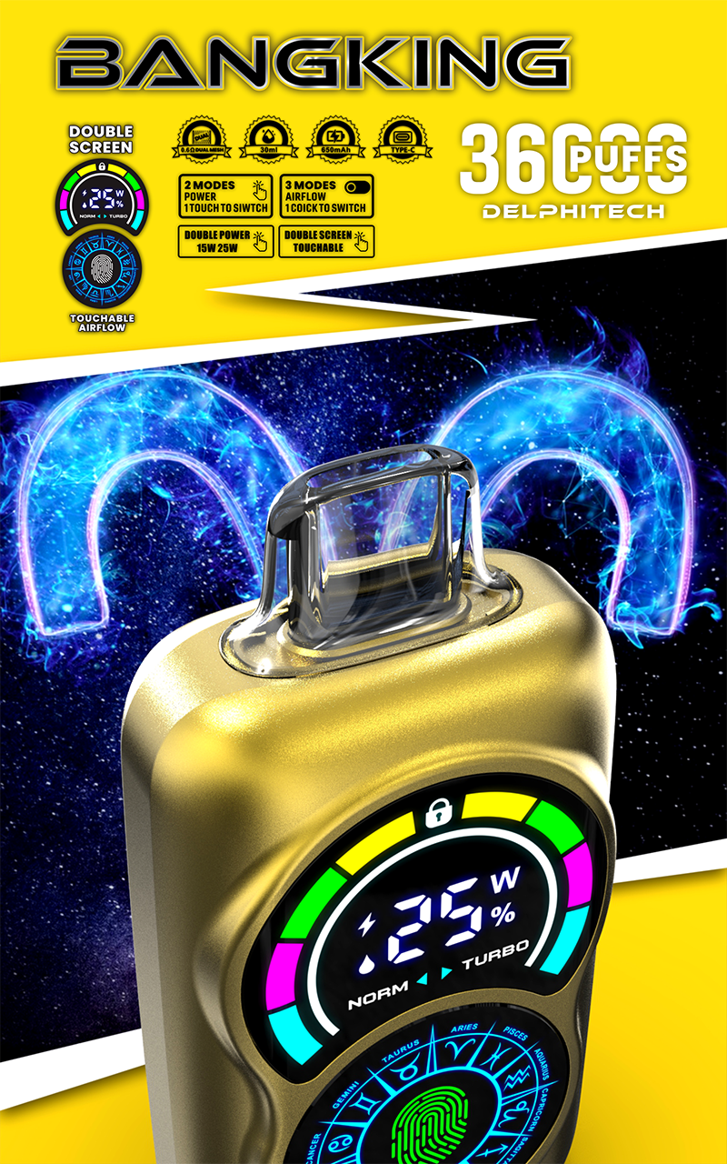 Bang King Constellation 36000 Puffs Disposable Vape - 850mAh Battery, 36mL E-Liquid, 0% to 5% Nicotine Options gallery image 6
