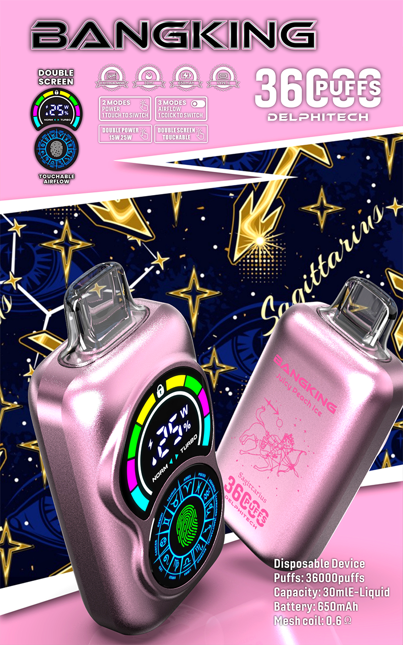 Bang King Constellation 36000 Puffs Disposable Vape - 850mAh Battery, 36mL E-Liquid, 0% to 5% Nicotine Options gallery image 8