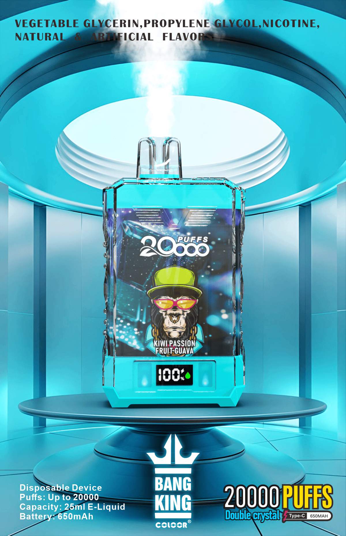 Bang king crystal 20000 puffs Disposable Vape gallery image 5