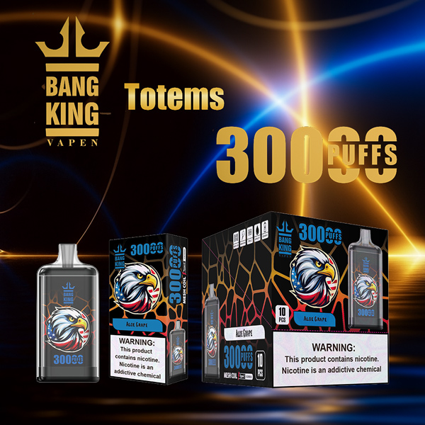 Bang King Crystal 30000 Puffs Power Vape | Giant 30ml Tank | Turbo Mesh Coil | Type-C Recharge | Flavor Beast gallery image 1