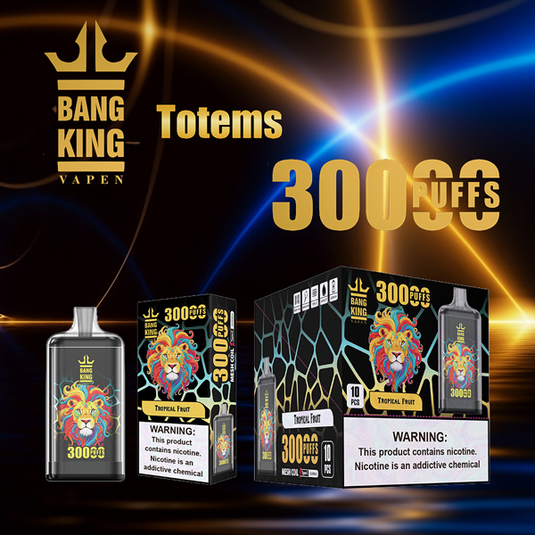 Bang King Crystal 30000 Puffs Power Vape | Giant 30ml Tank | Turbo Mesh Coil | Type-C Recharge | Flavor Beast gallery image 3