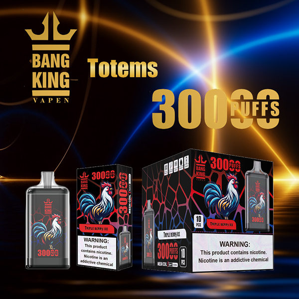 Bang King Crystal 30000 Puffs Power Vape | Giant 30ml Tank | Turbo Mesh Coil | Type-C Recharge | Flavor Beast gallery image 4
