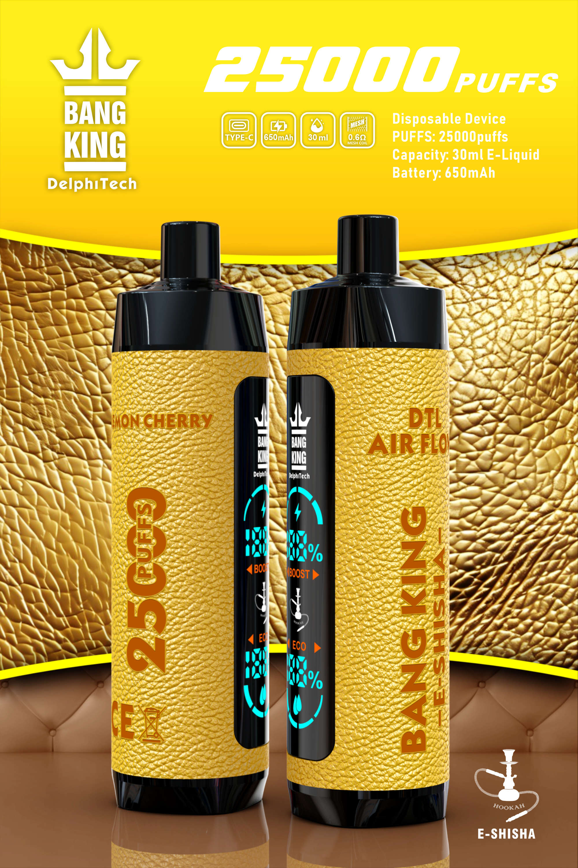 Bang king shisha 25000 puffs Disposable Vape gallery image 7