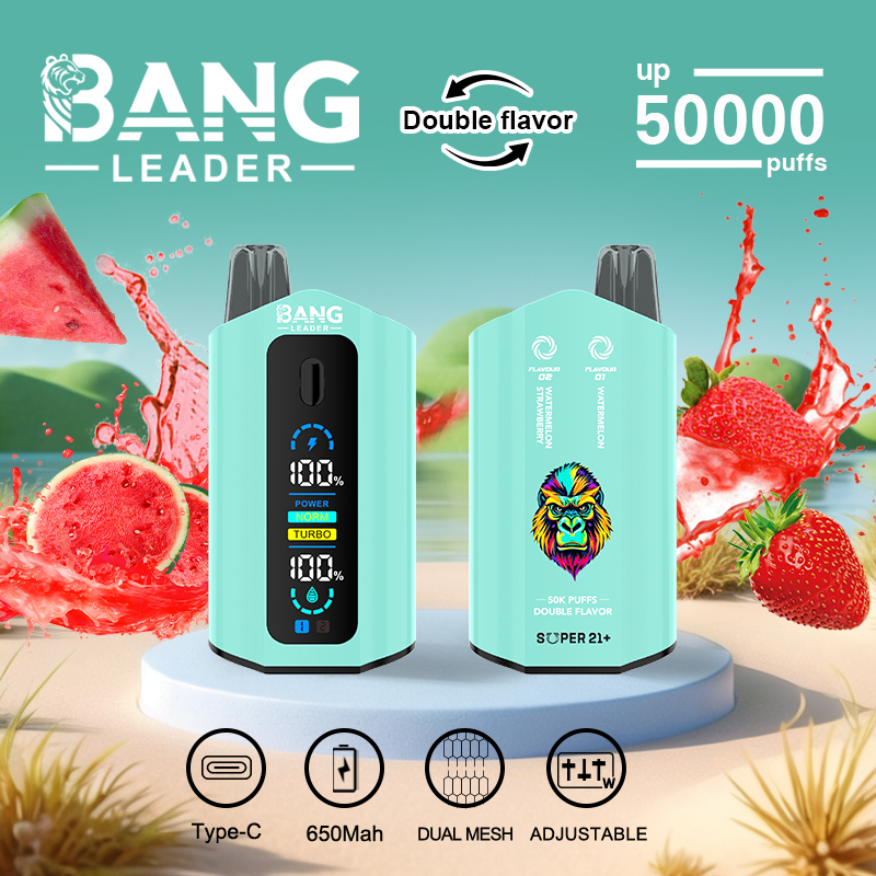 Bang Leader 50000 Puffs Vape Kit - Dual E-Liquid Pods, 650mAh Battery, Multiple Nicotine Strengths gallery image 4