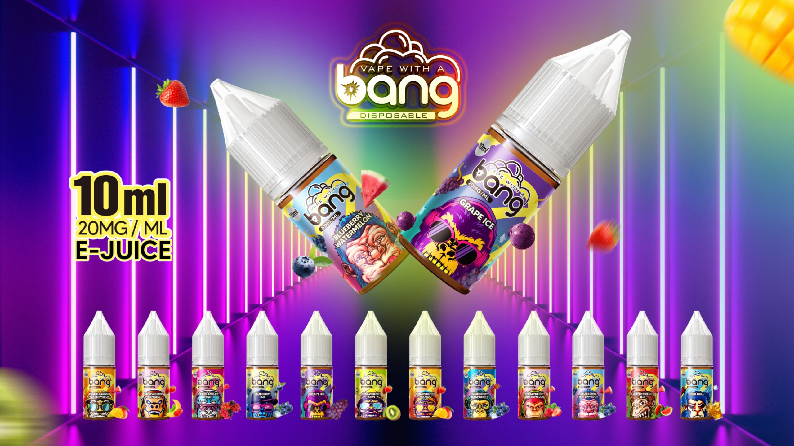Bang Oil 10mL Vape Juice - 12 Unique Flavors（Unbranded and unmarked）