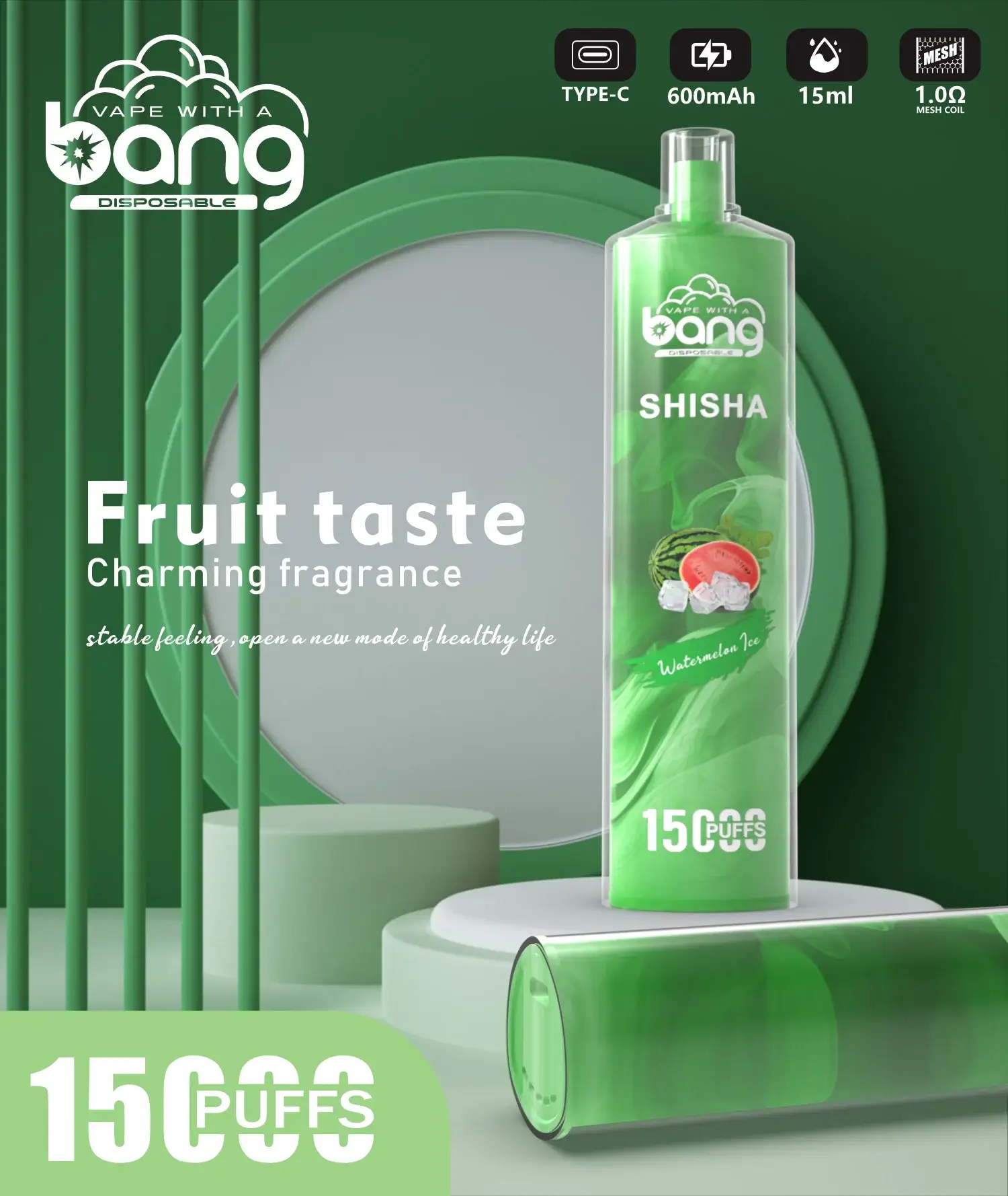 Bang SHISHA 15000 puffs Disposable Vape gallery image 2