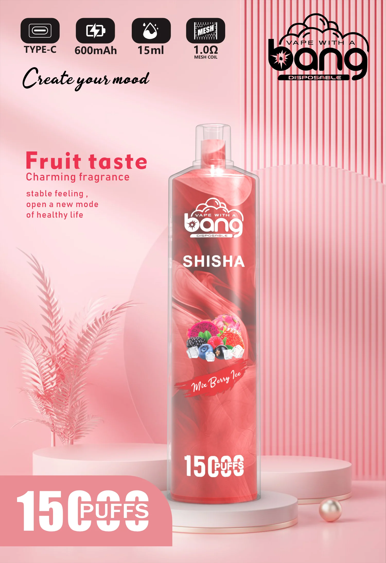 Bang SHISHA 15000 puffs Disposable Vape gallery image 3