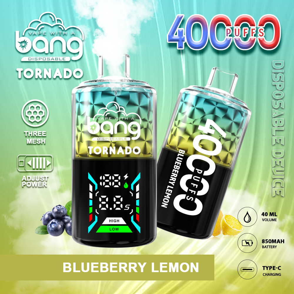 Bang Tornado 40000 Puffs Disposable Vape - 850mAh Battery, 40ml E-liquid, Multiple Nicotine Strengths gallery image 3