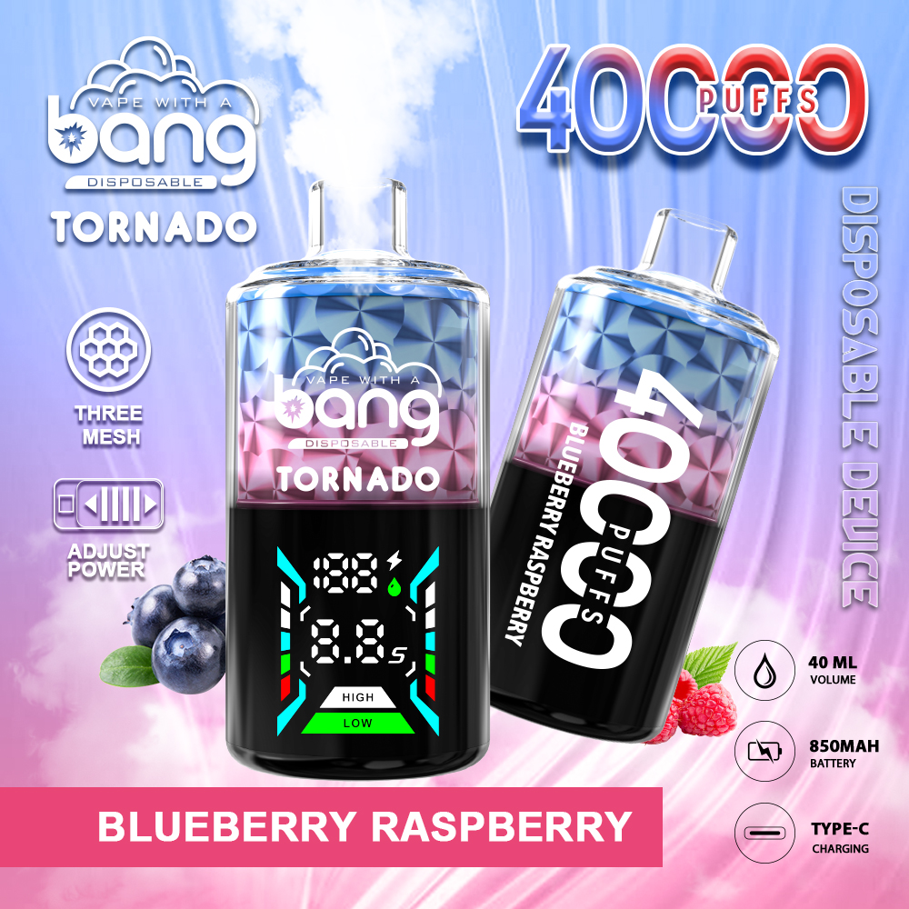 Bang Tornado 40000 Puffs Disposable Vape - 850mAh Battery, 40ml E-liquid, Multiple Nicotine Strengths gallery image 5