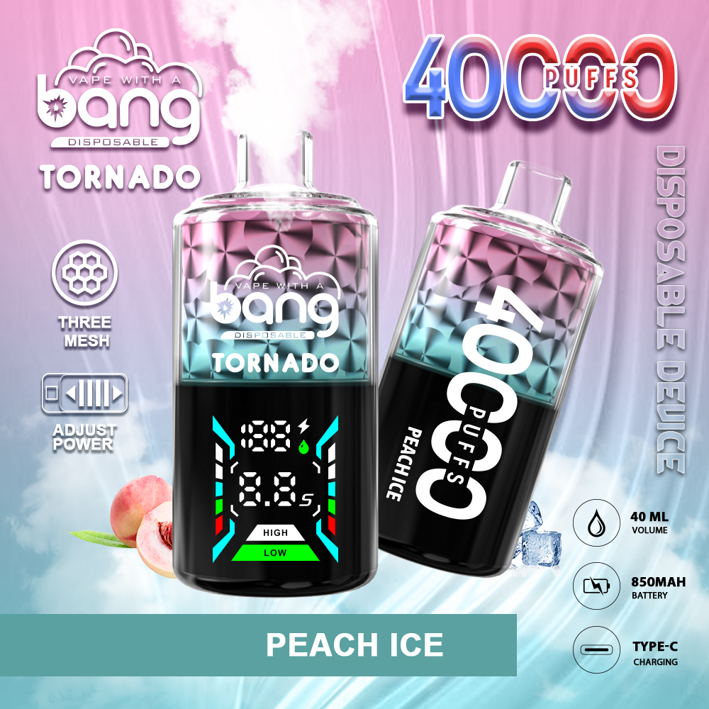 Bang Tornado 40000 Puffs Disposable Vape - 850mAh Battery, 40ml E-liquid, Multiple Nicotine Strengths gallery image 8