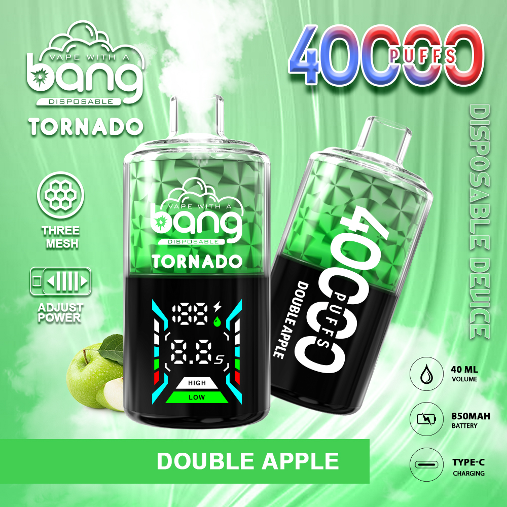 Bang Tornado 40000 Puffs Disposable Vape - 850mAh Battery, 40ml E-liquid, Multiple Nicotine Strengths