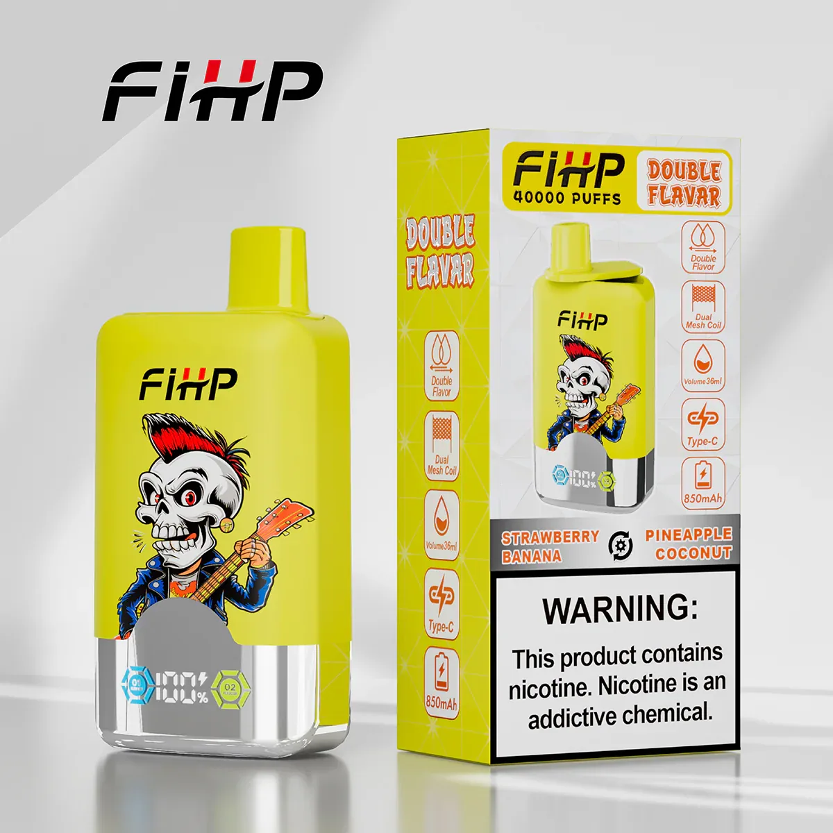 FIHP 40000 Puffs Double Flavors Disposable Vape gallery image 8