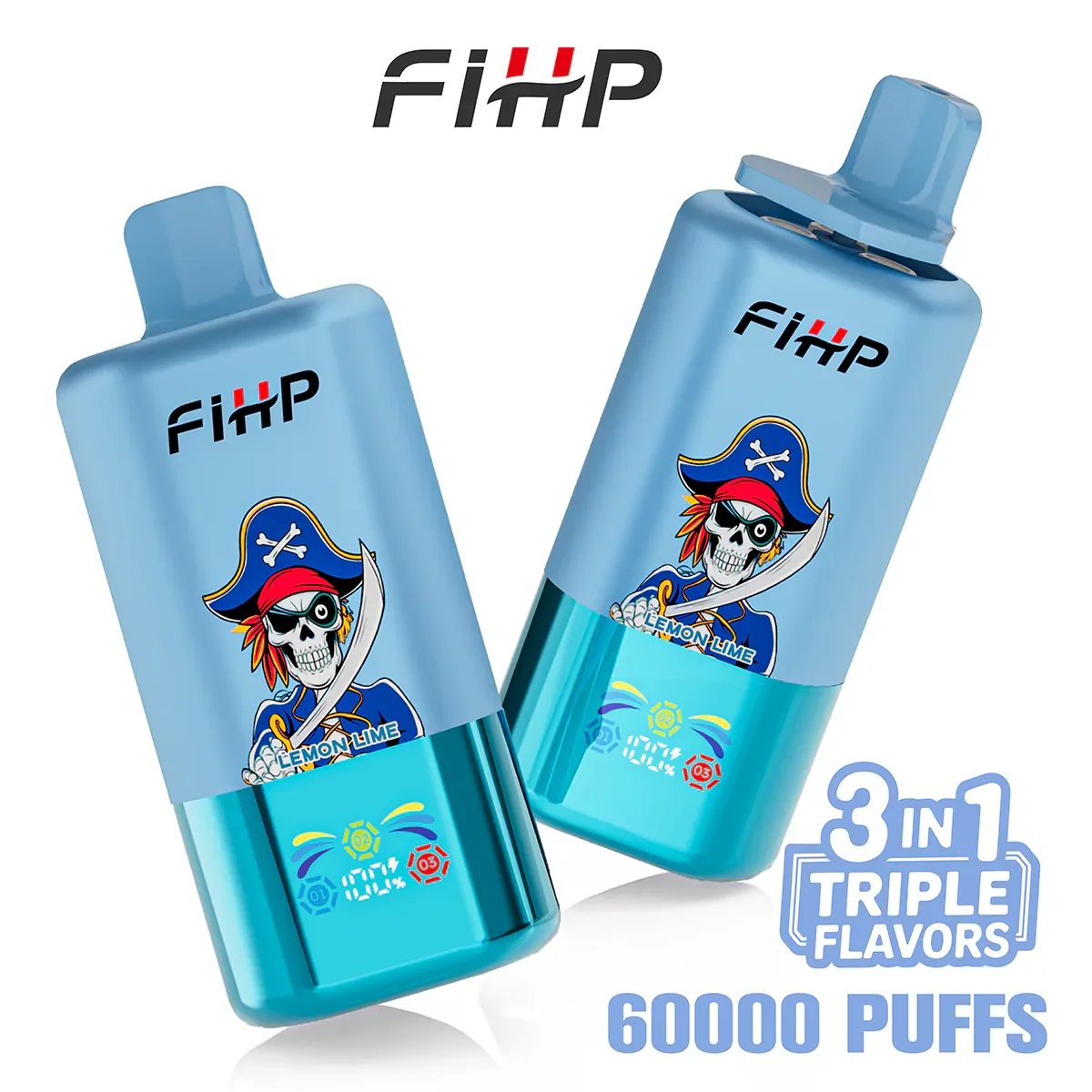 FIHP 60000 Puffs 3in1 Triple Flavors Disposable Vape gallery image 3