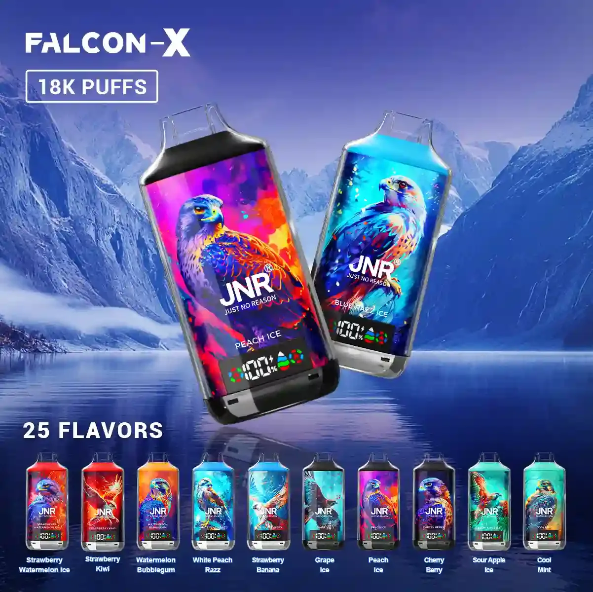 JNR Falcon-X 18000 Puffs Disposable Vape gallery image 3