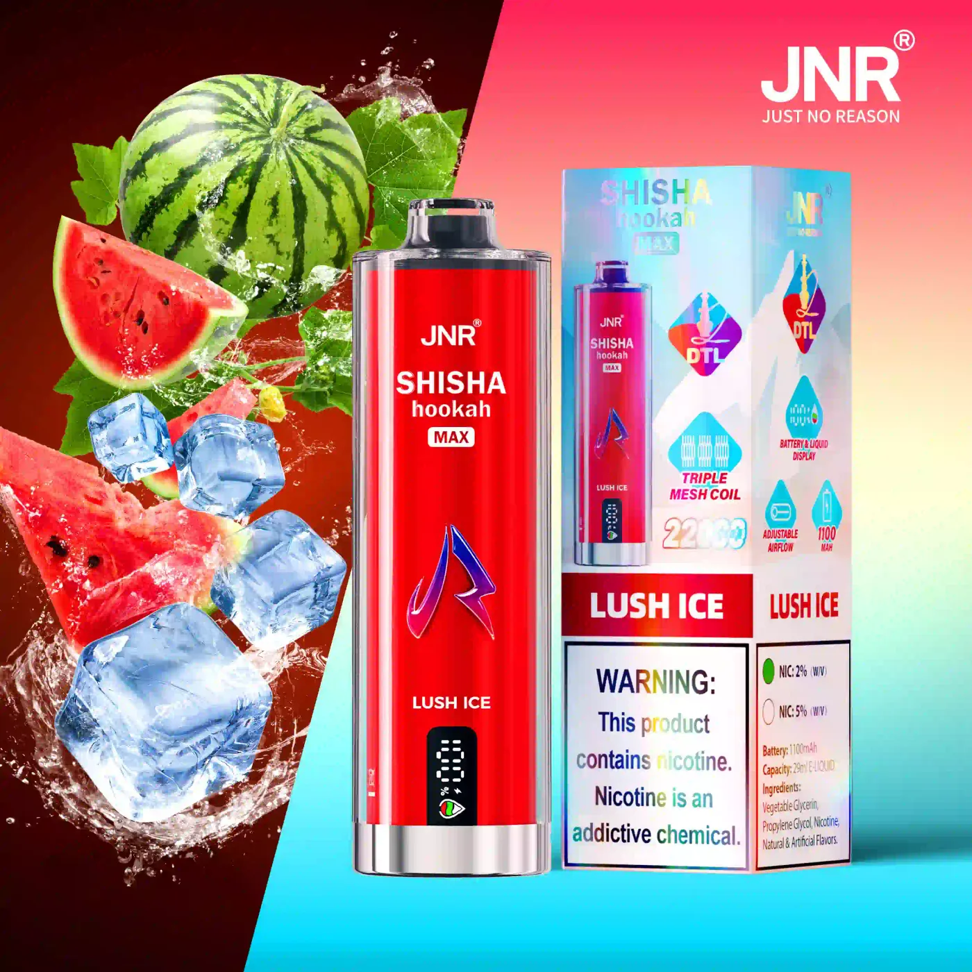 JNR Shisha Max 22000 Puffs Disposable Vape gallery image 6