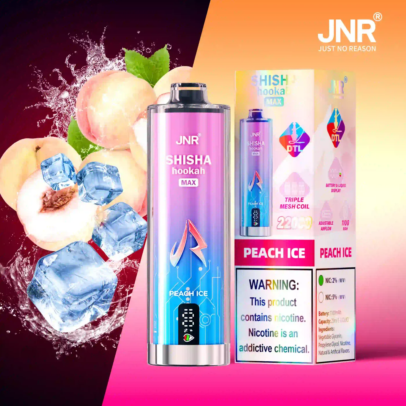 JNR Shisha Max 22000 Puffs Disposable Vape gallery image 8