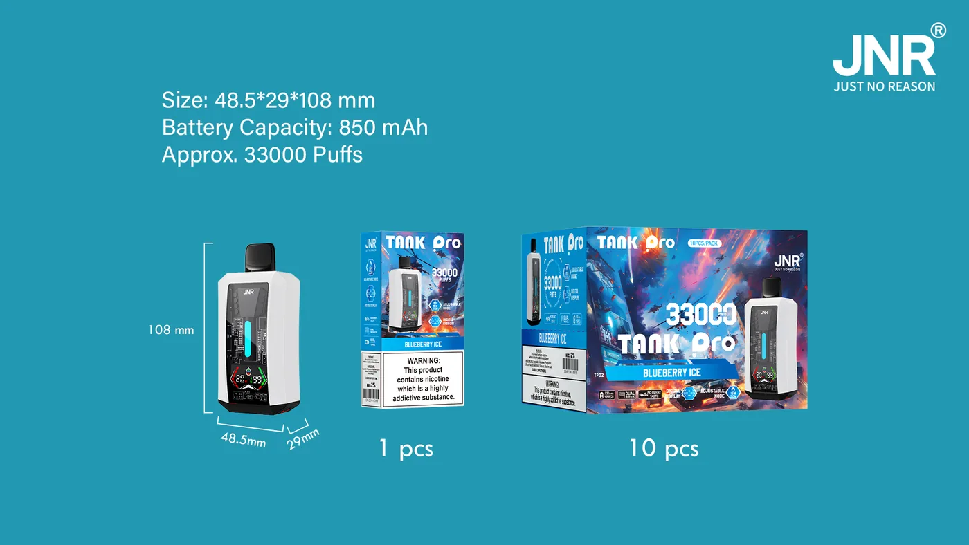 JNR Tank Pro 33000 Puffs Disposable Vape gallery image 2