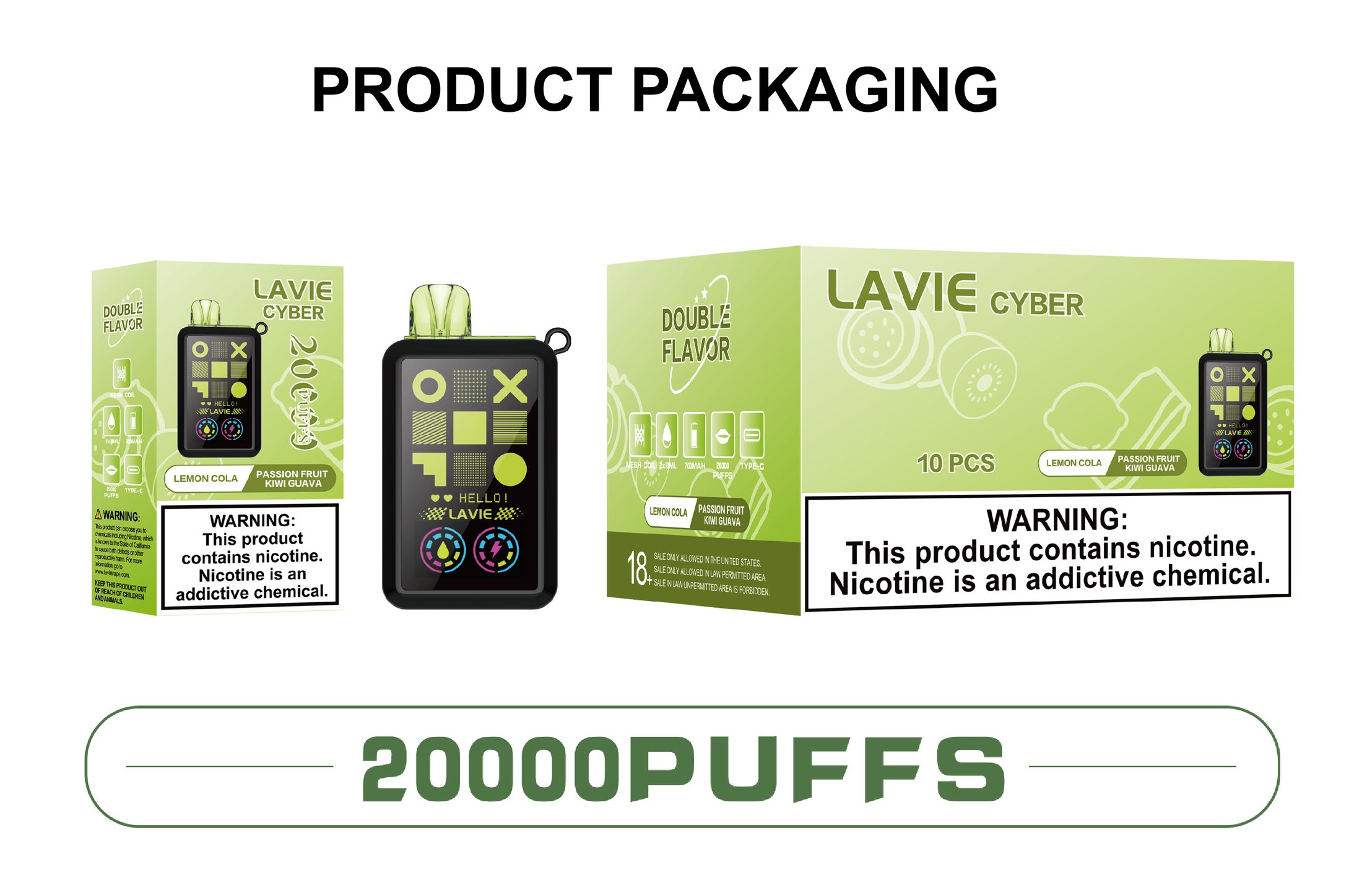 LAVIE Cyber 2-in-1 20000 Puffs Disposable Vape gallery image 7