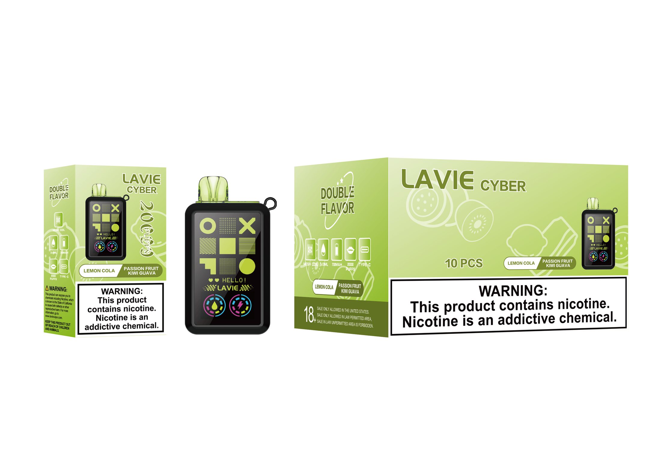 LAVIE Cyber 2-in-1 20000 Puffs Disposable Vape