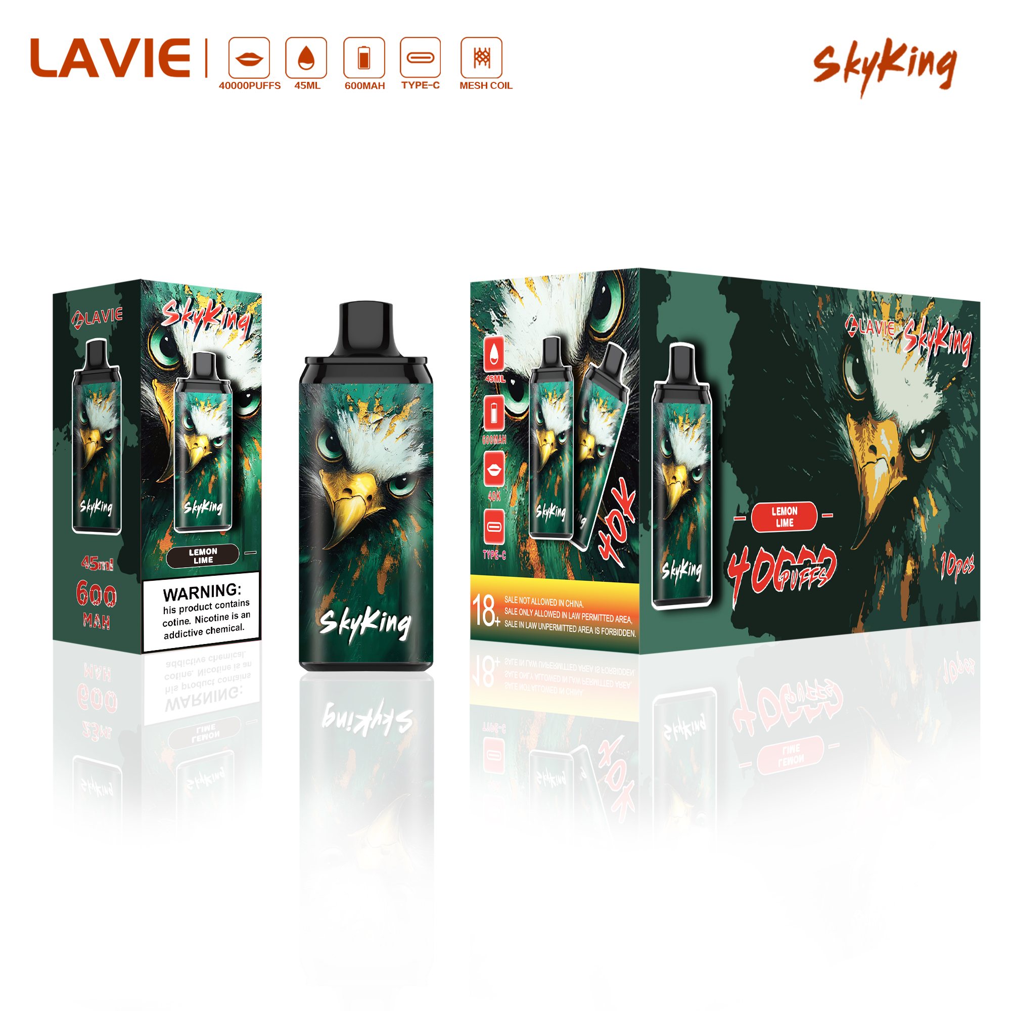 LAVIE Skyking 40000 Puffs Disposable Vape gallery image 2