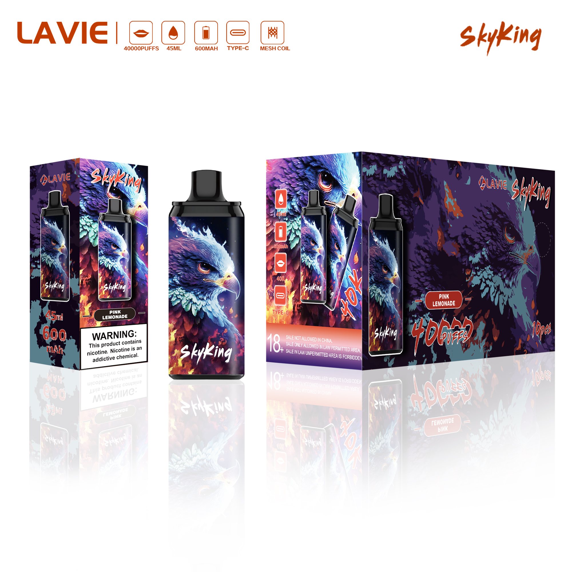 LAVIE Skyking 40000 Puffs Disposable Vape gallery image 3
