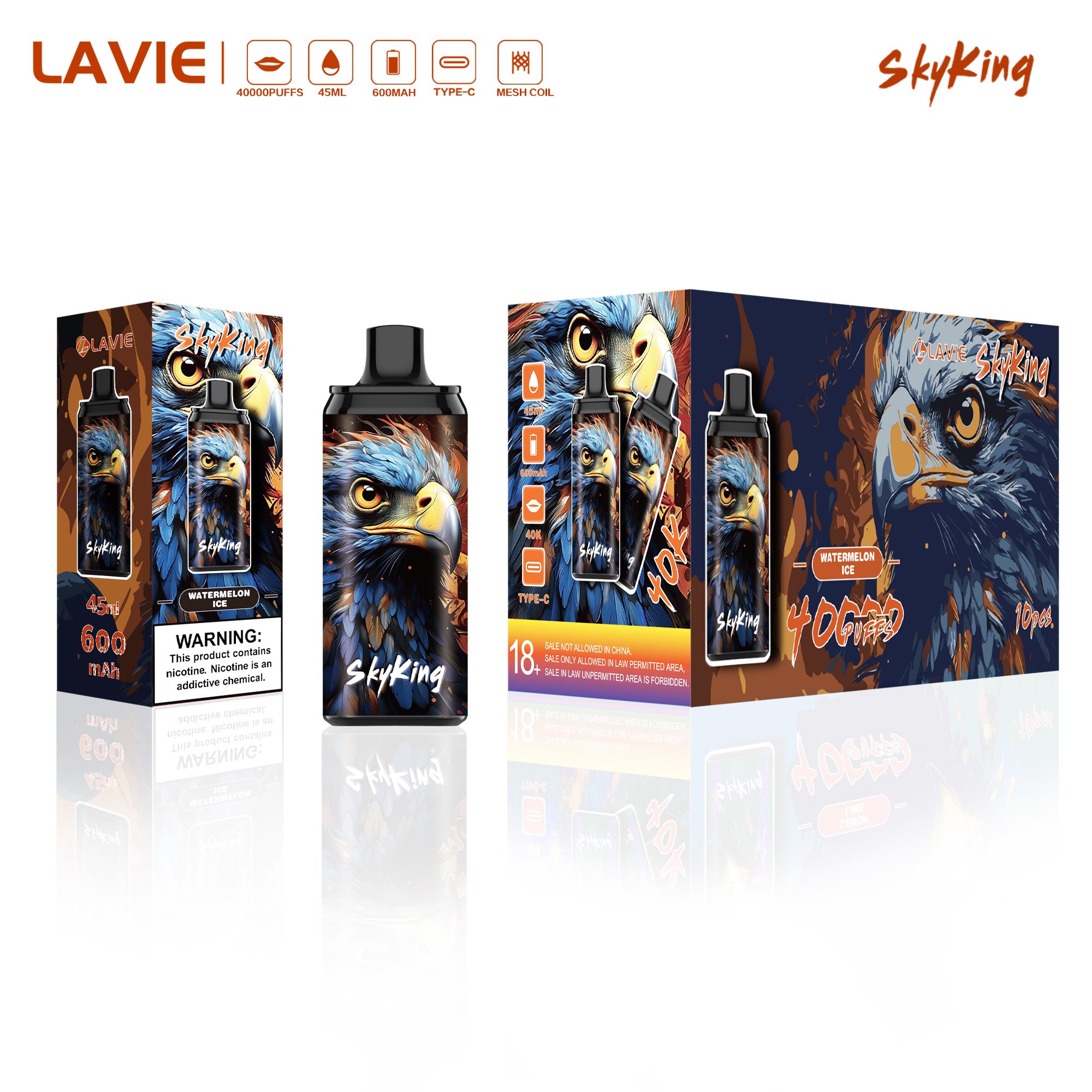 LAVIE Skyking 40000 Puffs Disposable Vape gallery image 6