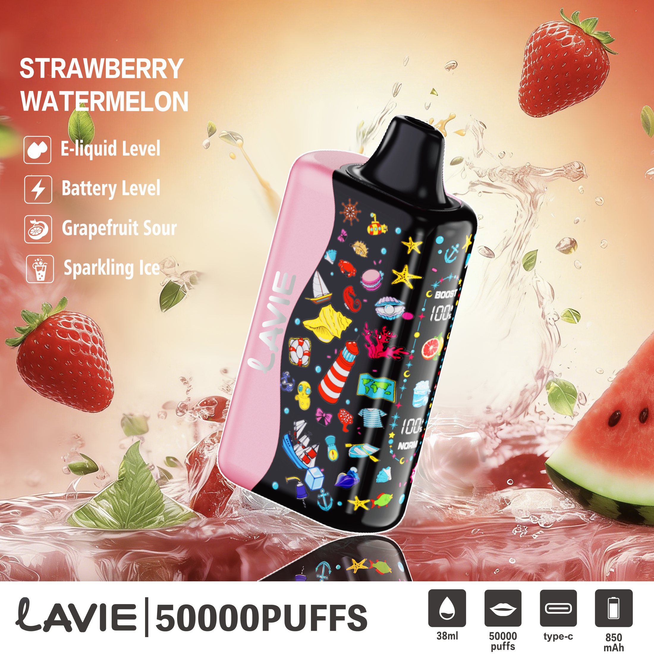 LAVIE TK50 Ocean World 50000 Puffs Disposable Vape gallery image 5