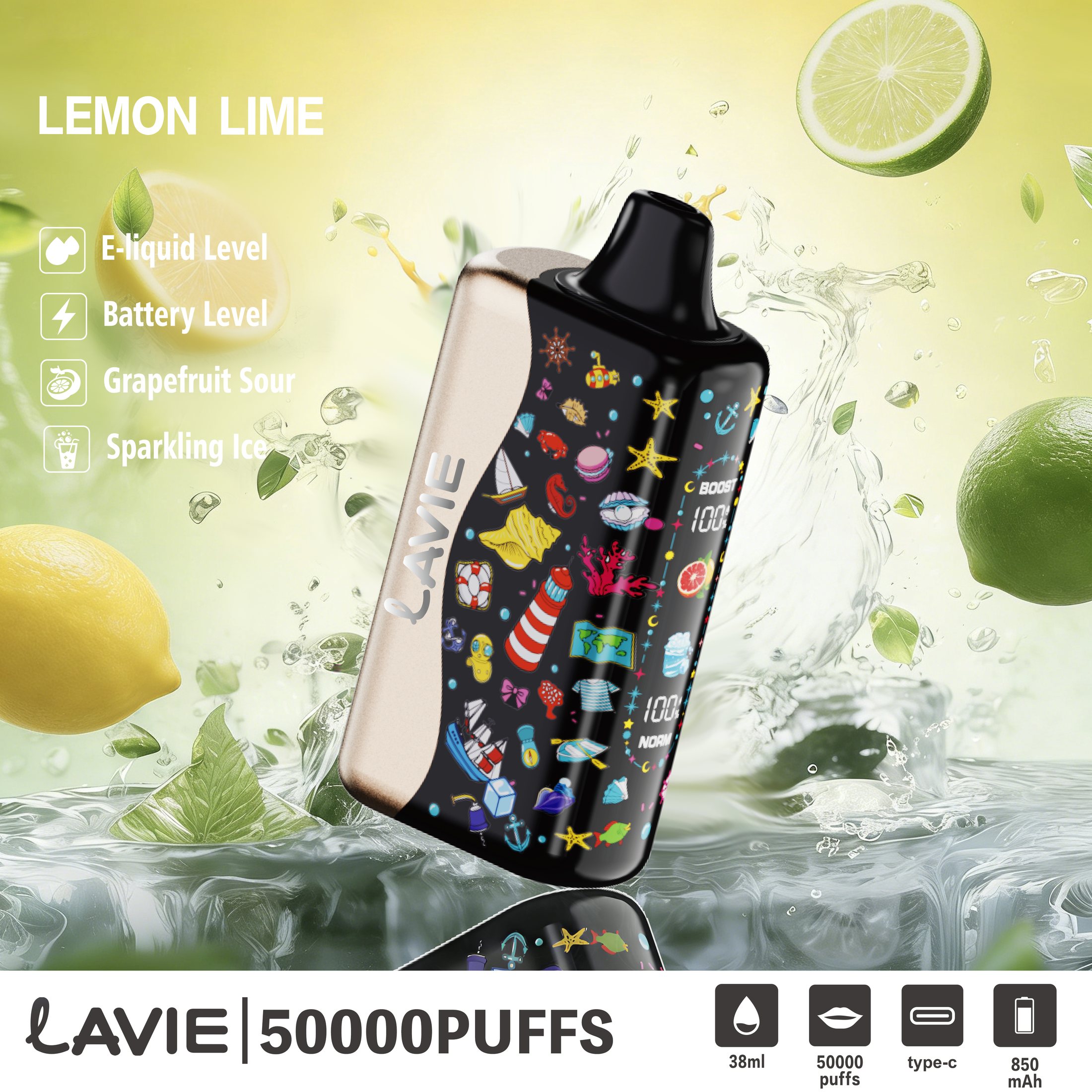 LAVIE TK50 Ocean World 50000 Puffs Disposable Vape gallery image 6