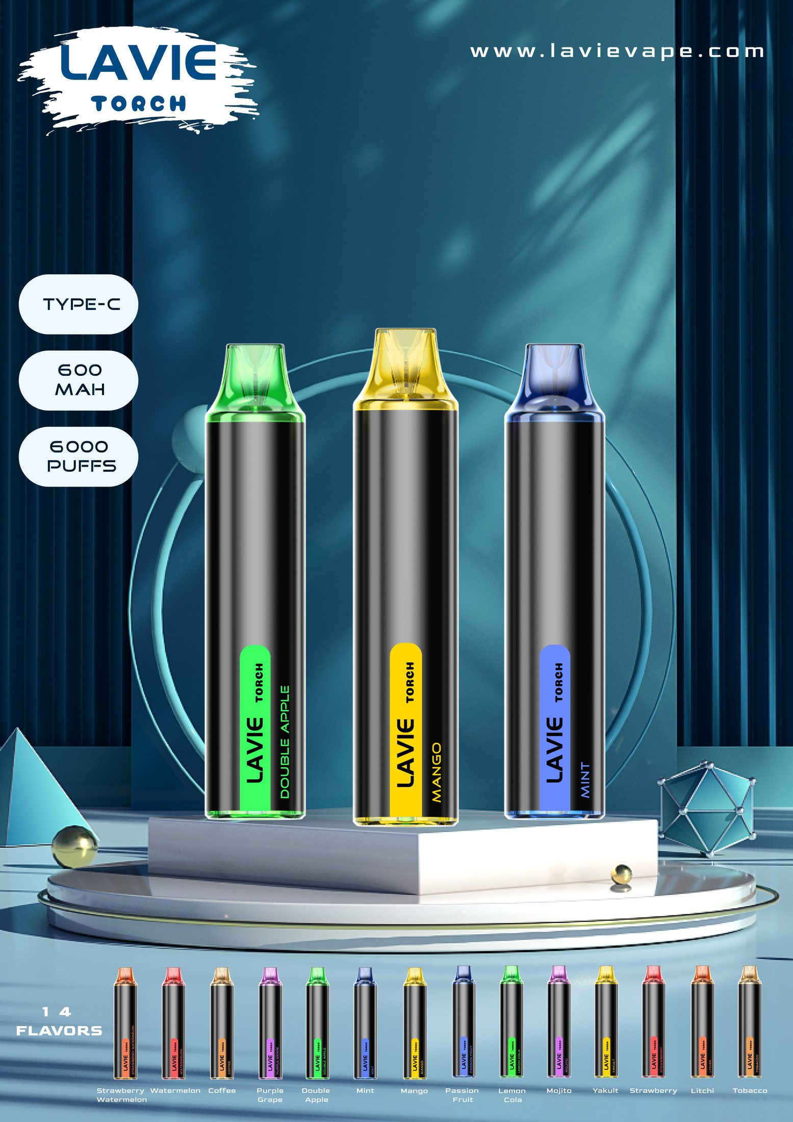 LAVIE Torch 6000 Puffs Disposable Vape gallery image 5
