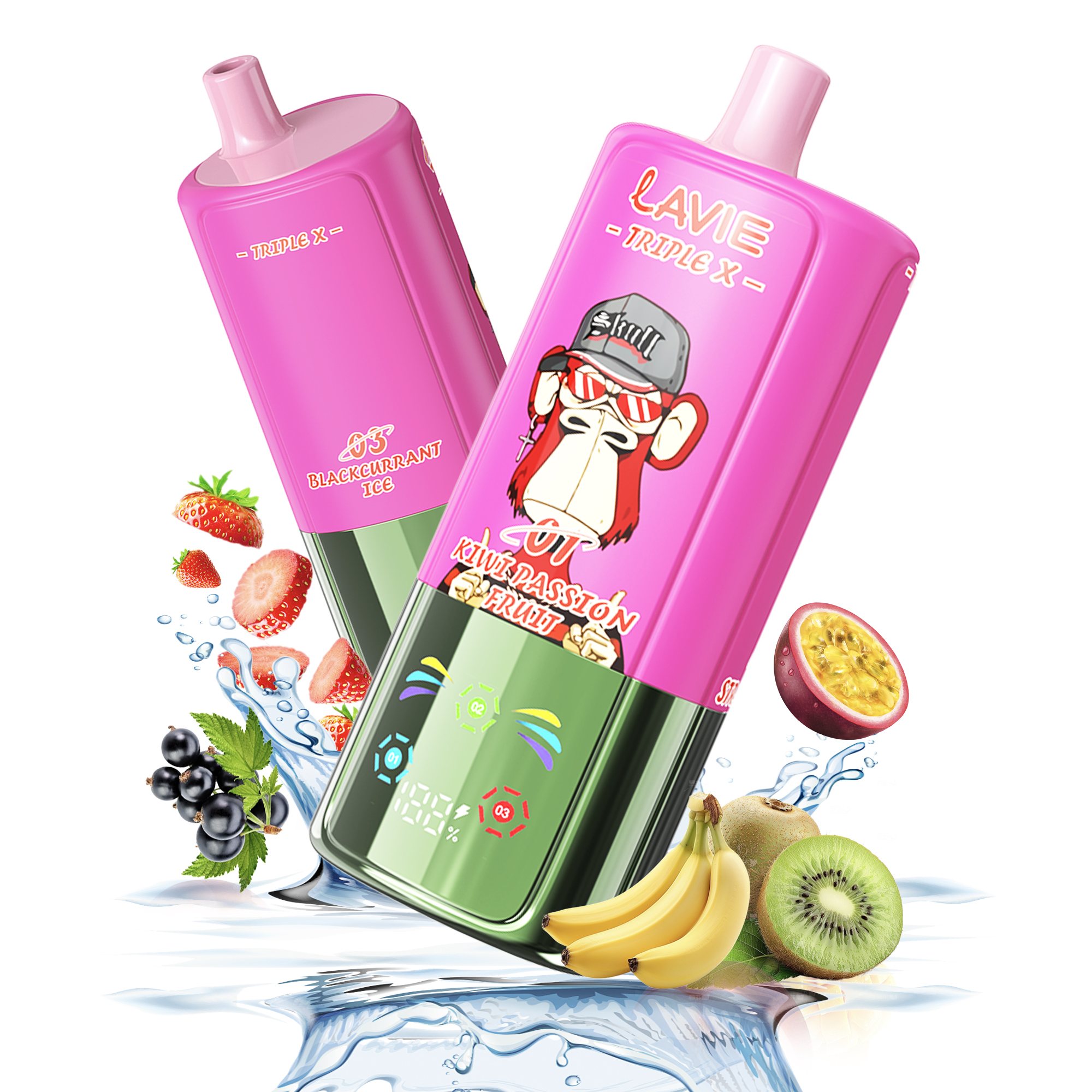 LAVIE Triple X 3-in-1 80000 Puffs Disposable Vape