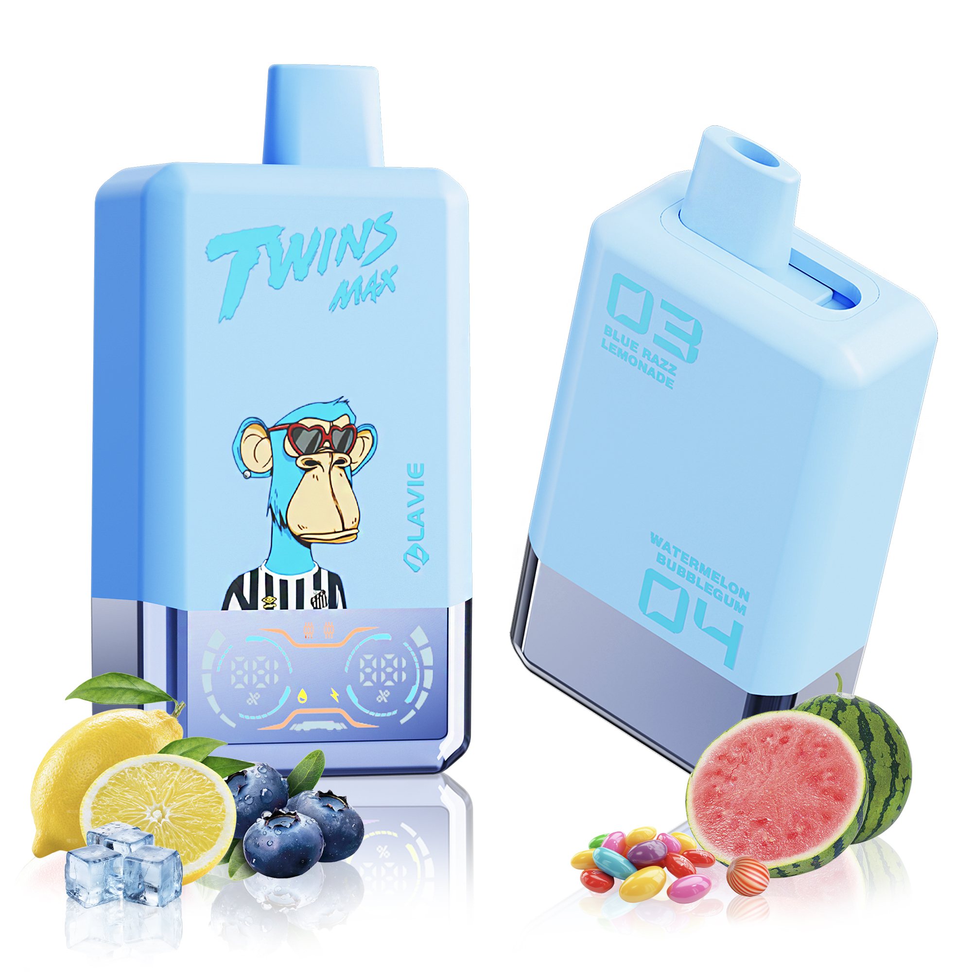 LAVIE Twins Max 70000 Puffs Double Flavor Disposable Vape
