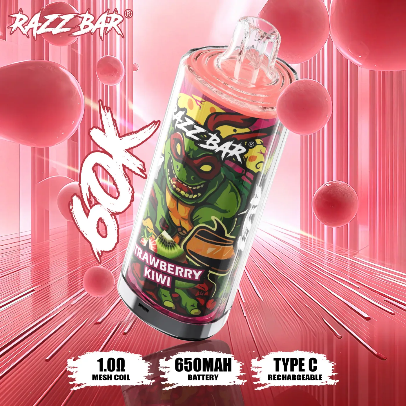 RAZZBAR 60000 Puffs Crystal Disposable Vape gallery image 7