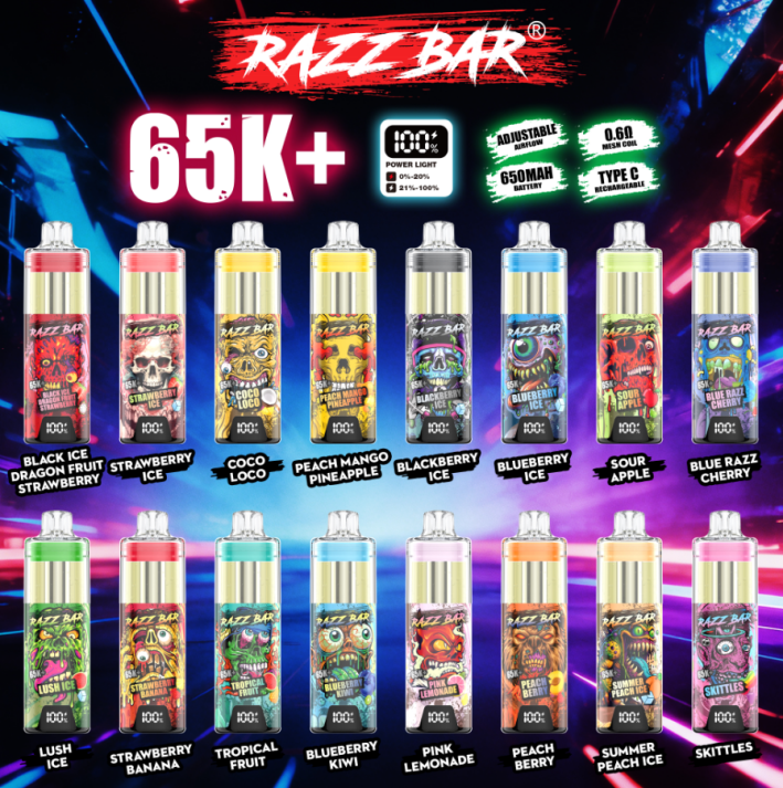 RAZZBAR 65000+ Puffs Disposable Vape