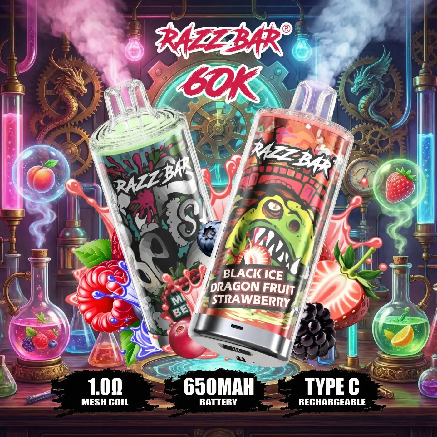 RAZZBAR Screen 40000 Puffs Disposable Vape gallery image 4