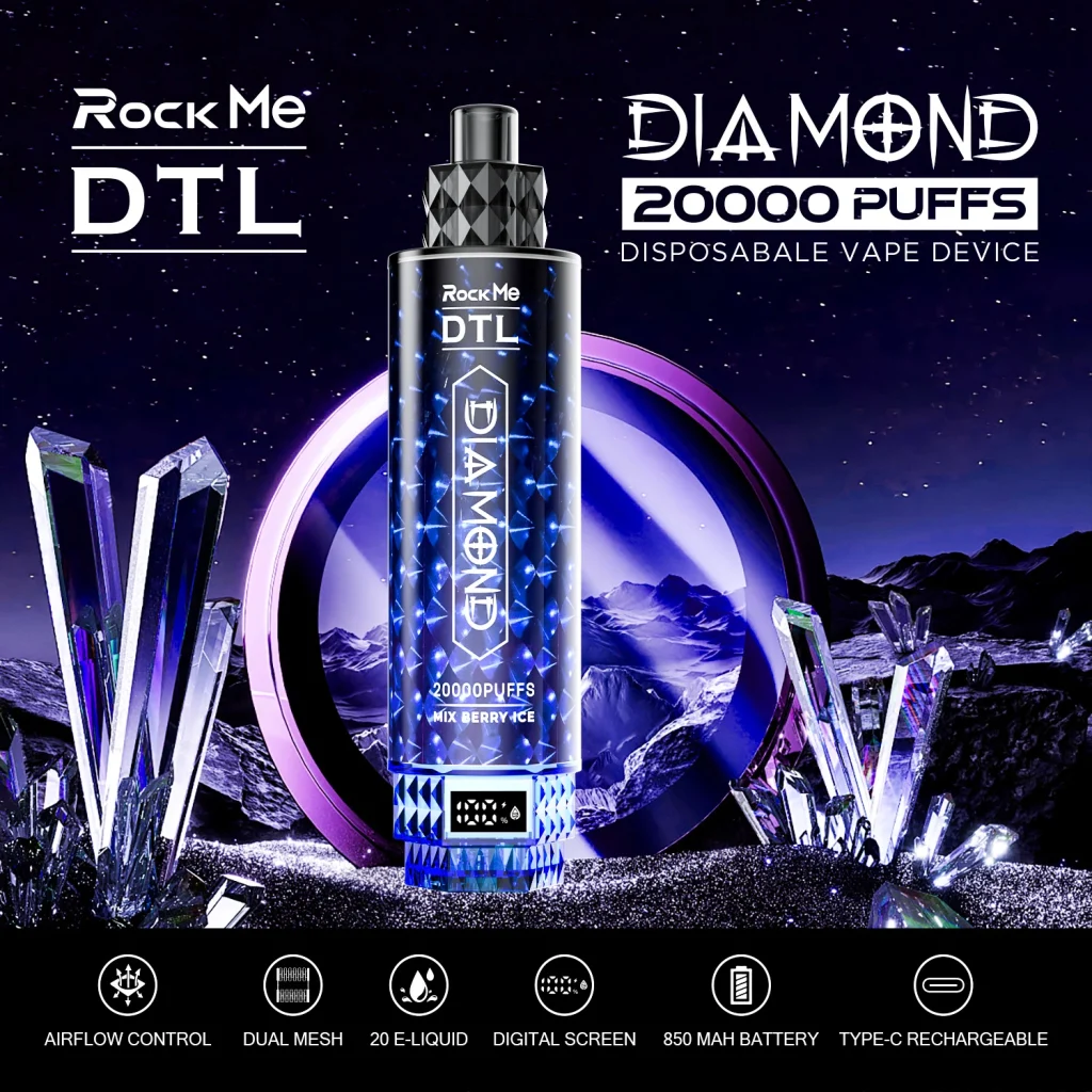 ROCKME Diamond 20000 Puffs DTL Disposable Vape