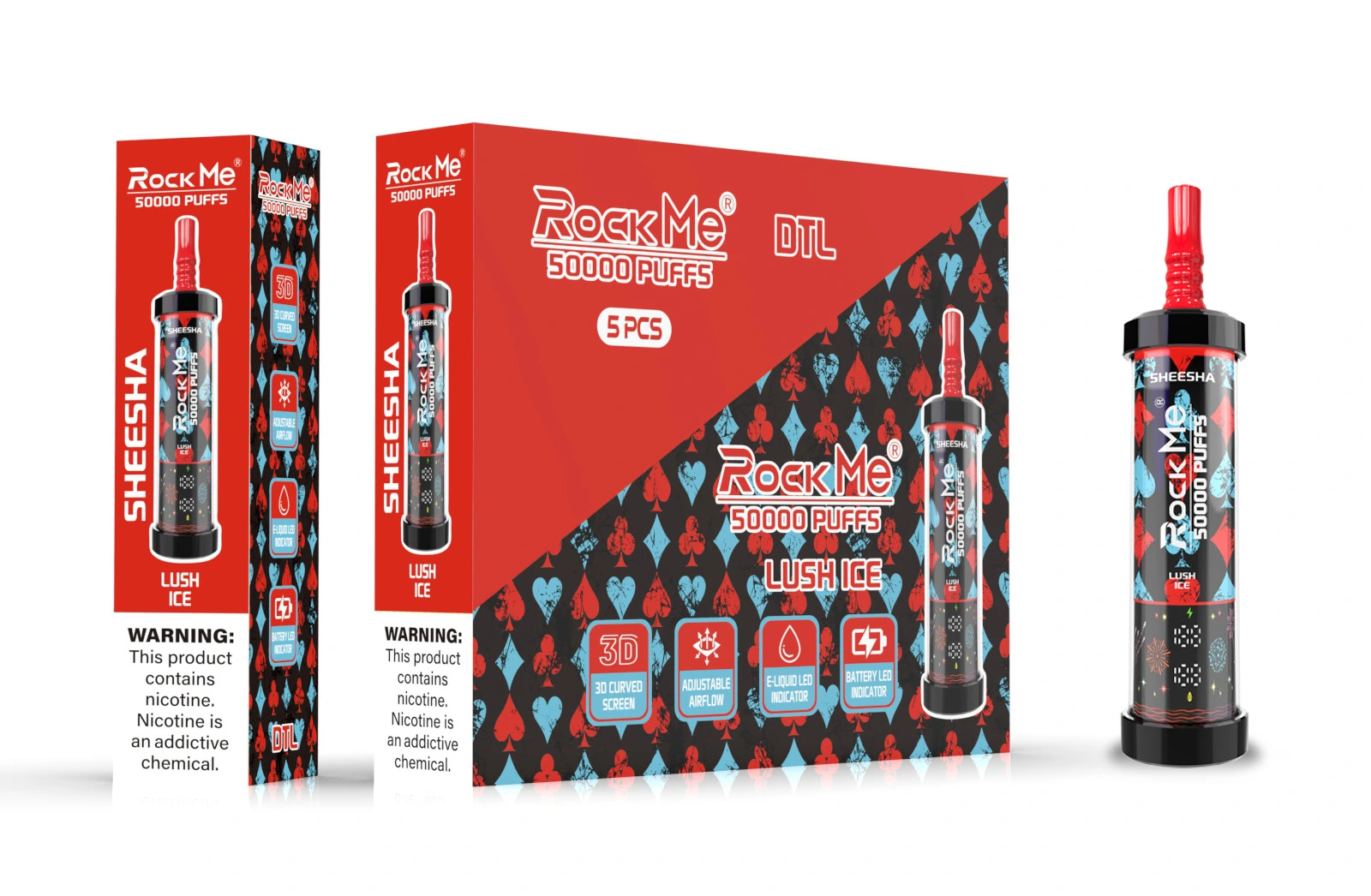 ROCKME Sheesha 50000 Puffs DTL Disposable Vape gallery image 4