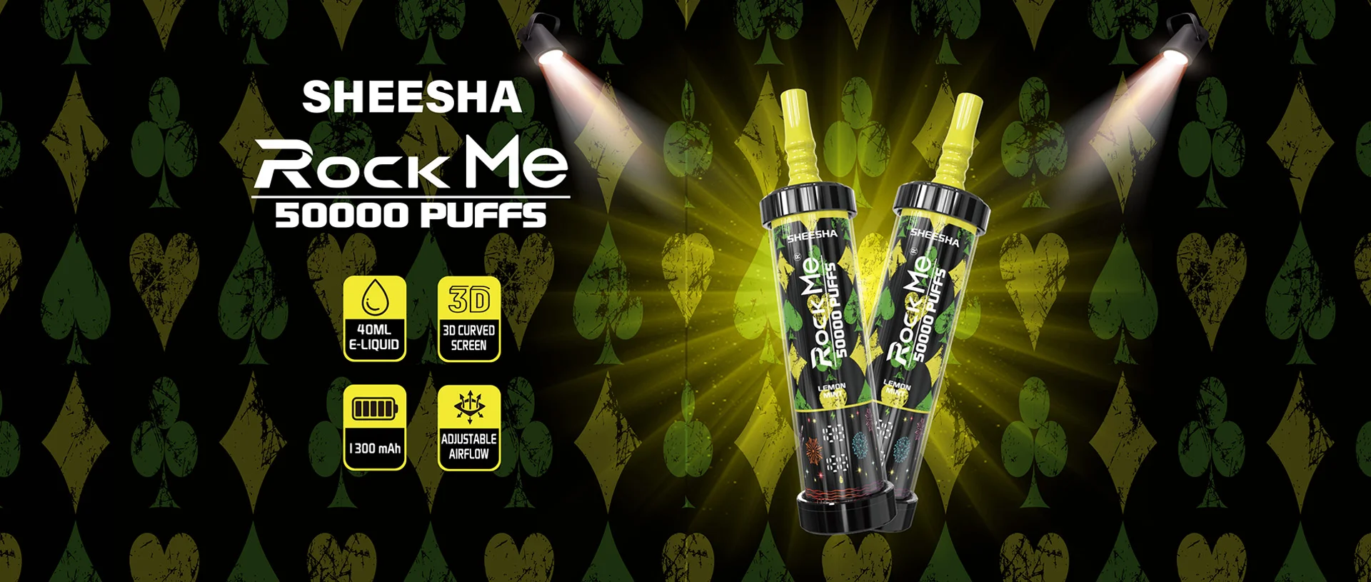 ROCKME Sheesha 50000 Puffs DTL Disposable Vape