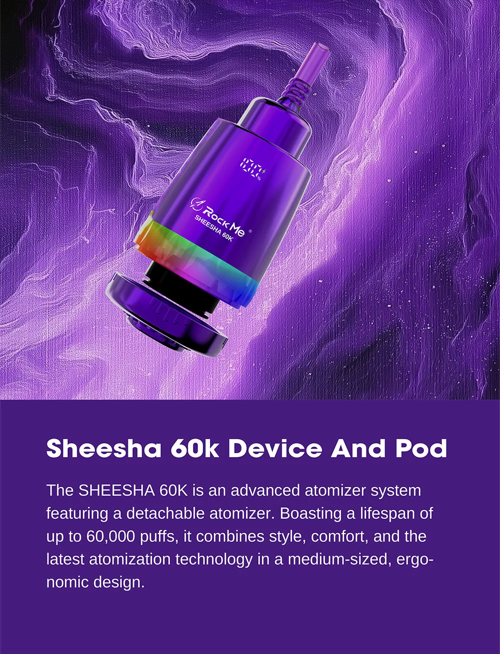 ROCKME Sheesha 60000 Puffs Replacement Pod
