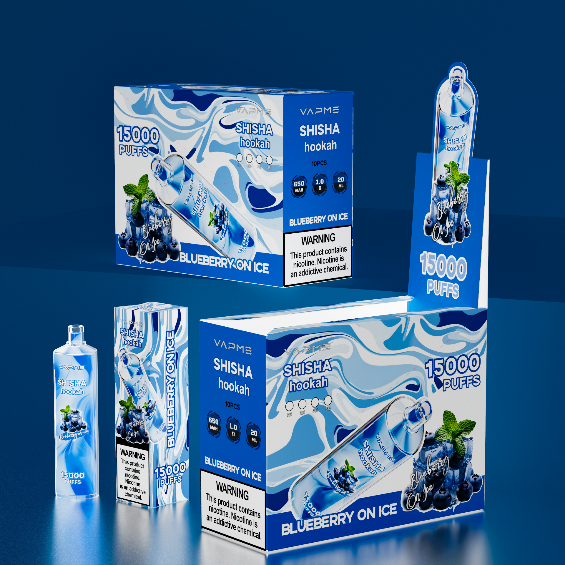 VAPME Shisha Hookah 15000 Puffs Disposable Vape