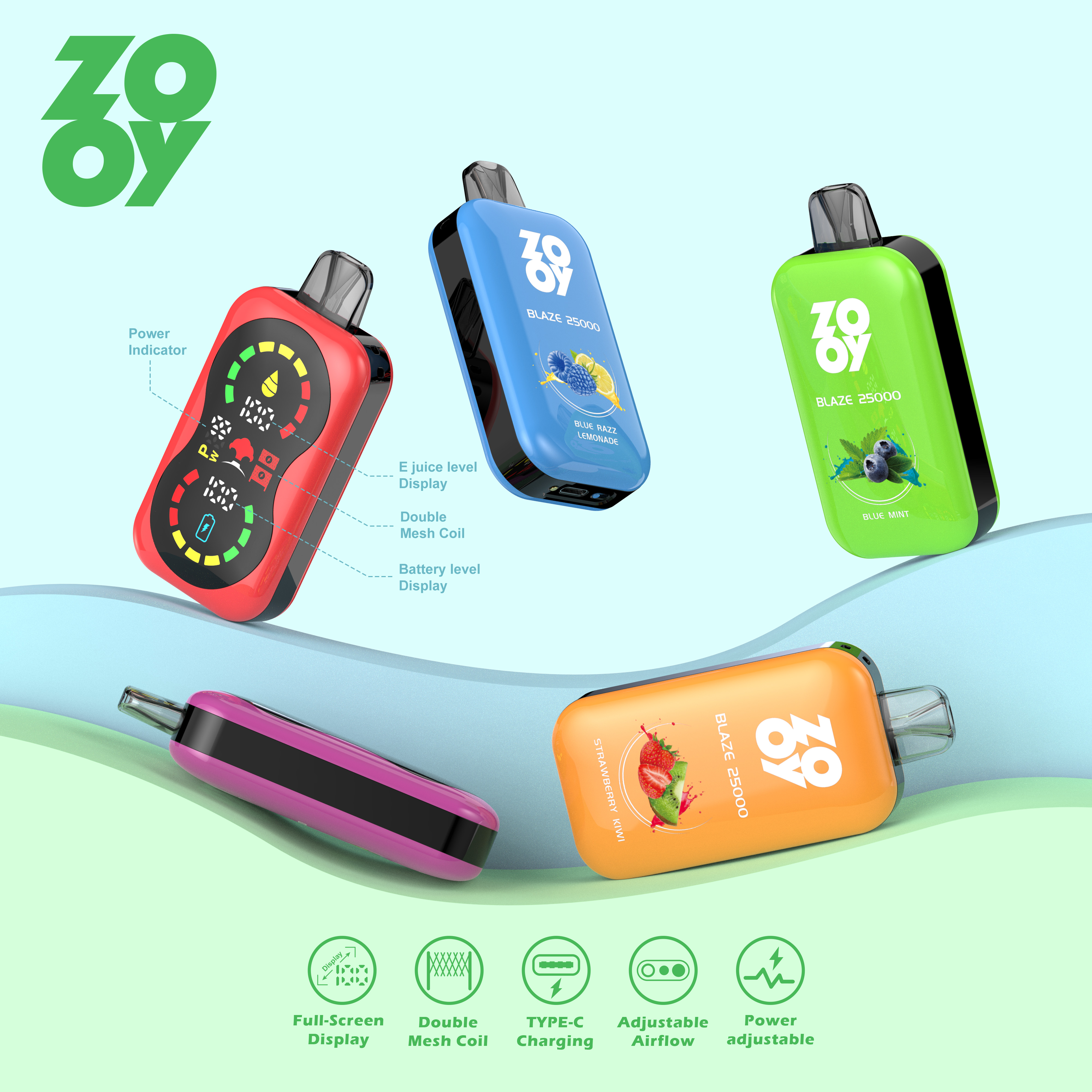 ZOOY Blaze 25000 Puffs Disposable Vape gallery image 3