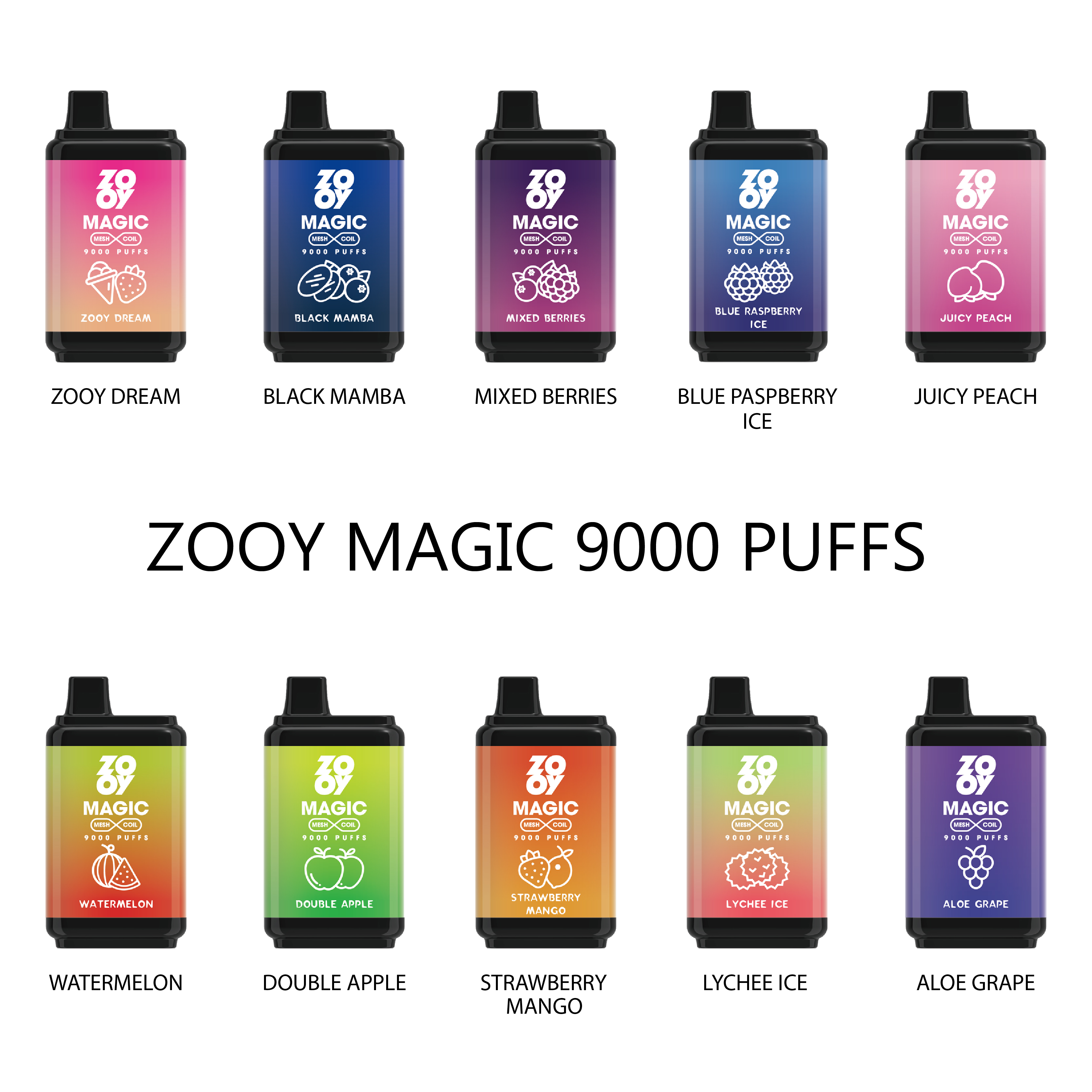 ZOOY Magic 9000 Puffs Disposable Vape gallery image 7