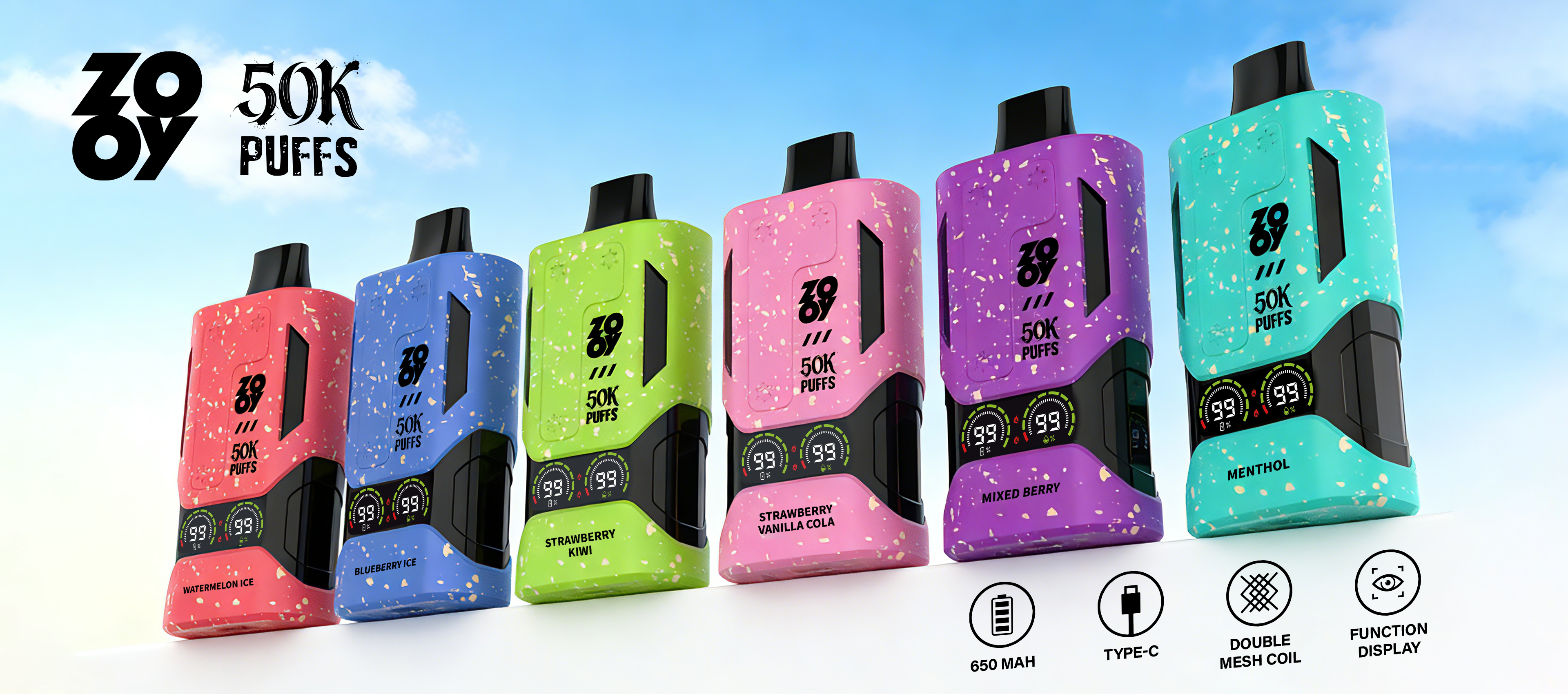 ZOOY Mecha 50000 Puffs Disposable Vape gallery image 5