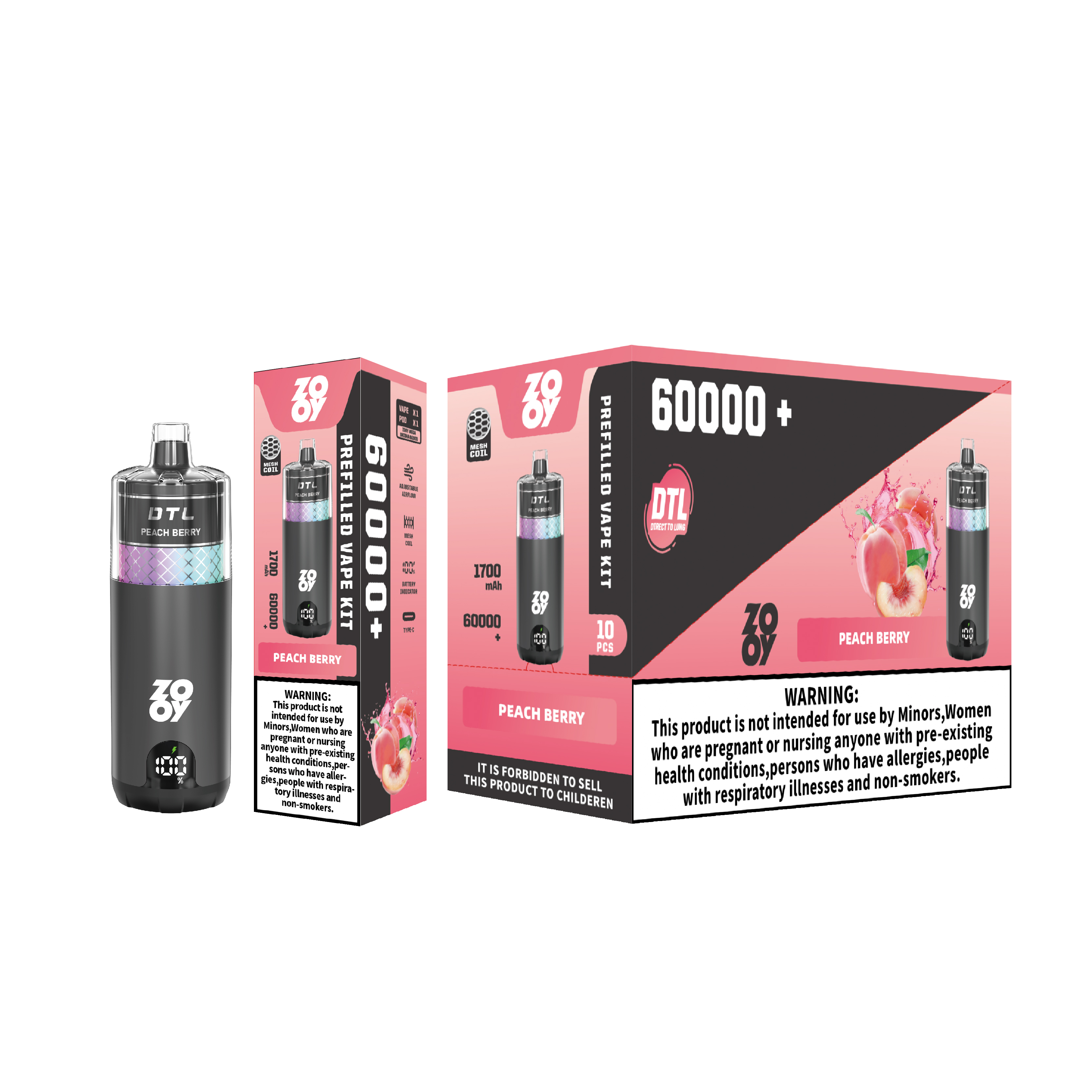 ZOOY Mega 60000 Puffs Disposable Vape gallery image 6